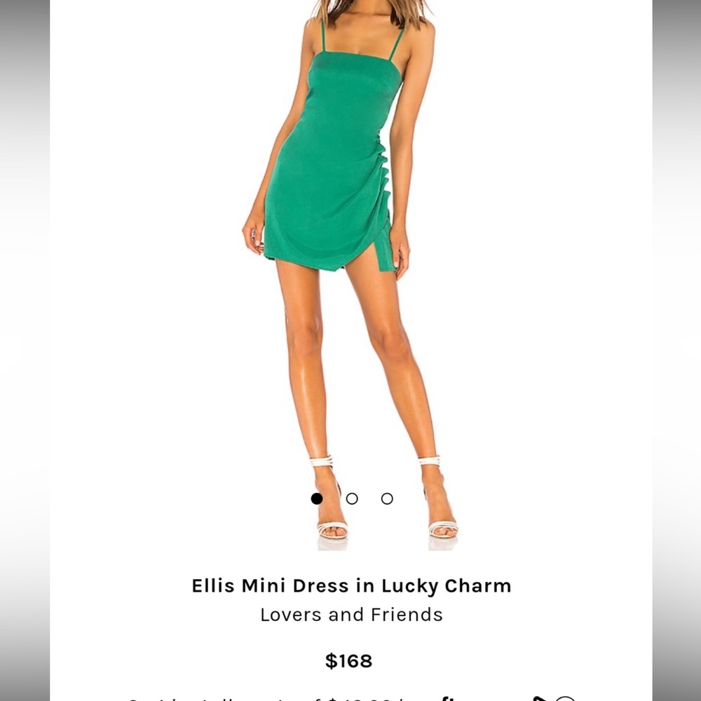 Lovers + friends Ellis mini dress in lucky charm size xxs worn once
